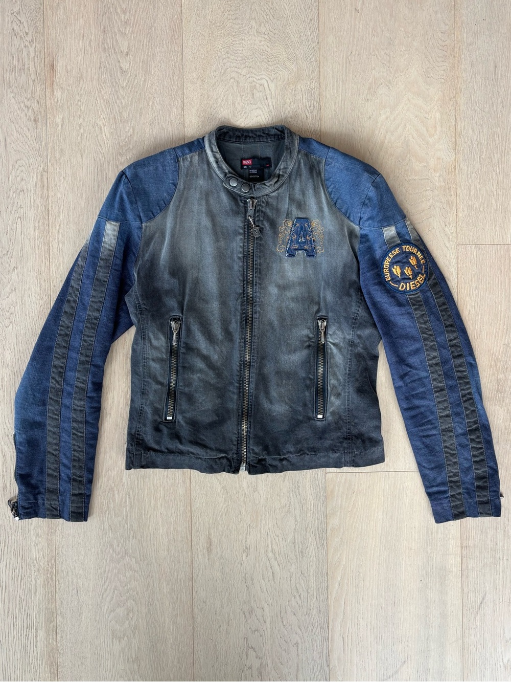 Vintage Diesel Denim Moto Jacket